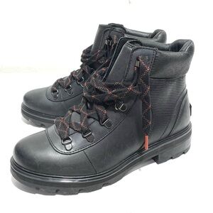 Sorel Lennox Waterproof Hiking Boot Black/warp red Size 10 Q117
